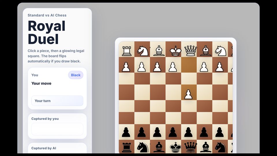 Neon Checkmate Duel, made with Creoplay AI