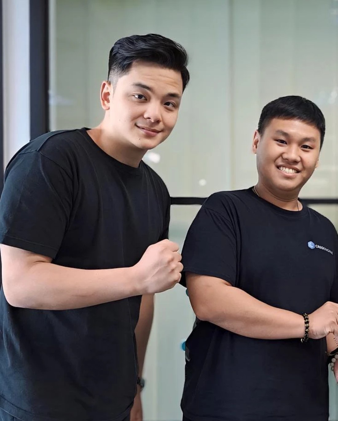 Co-founders Javier Tan and Darrel Wijaya at the Creo Engine office